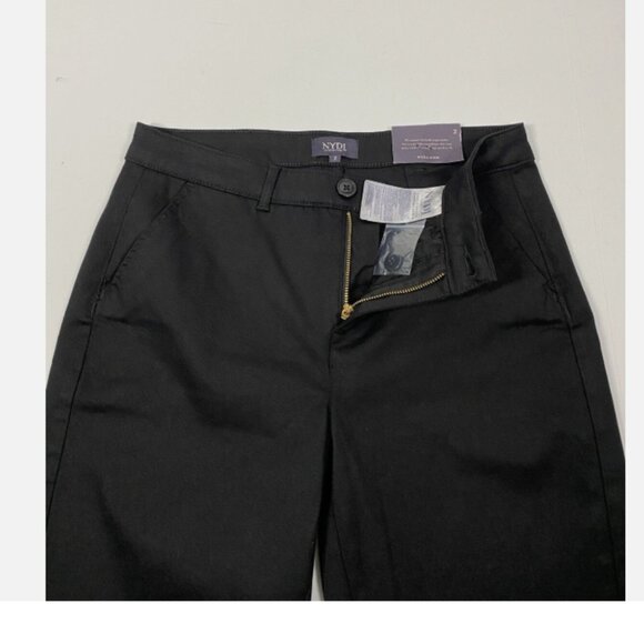 NYDJ Stretch Twill Bermuda Shorts - Black Size 2 - Picture 7 of 11
